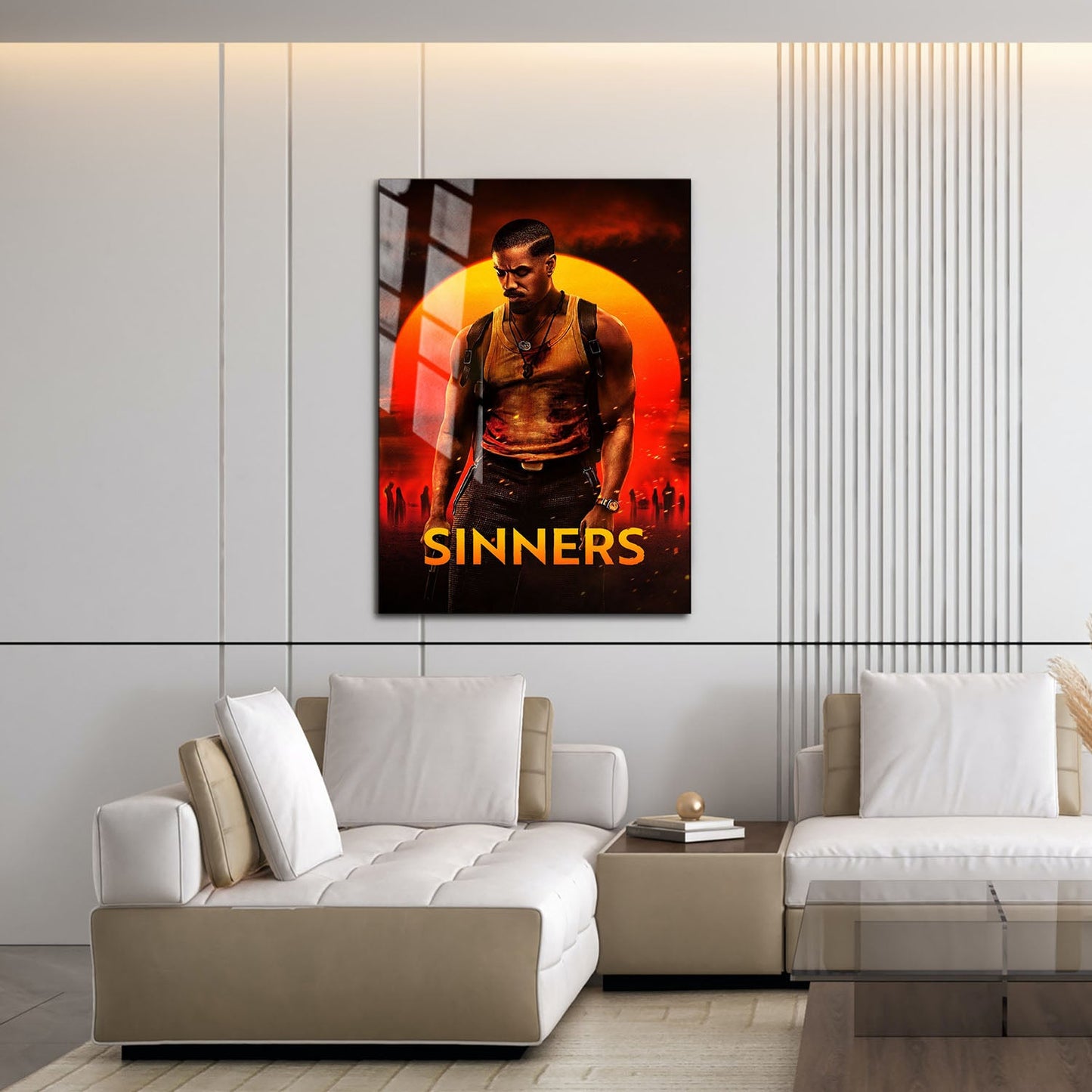 Flex Designs Metal Poster Sinners 16 x 24" Home Goods - Movie 2025 Movie Metal Poster