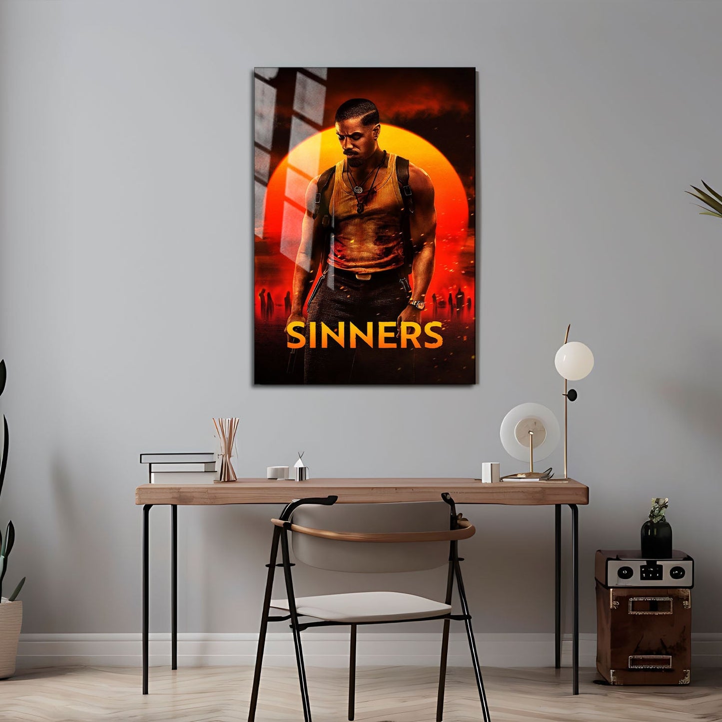 Flex Designs Metal Poster Sinners 24 x 36" Home Goods - Movie 2025 Movie Metal Poster