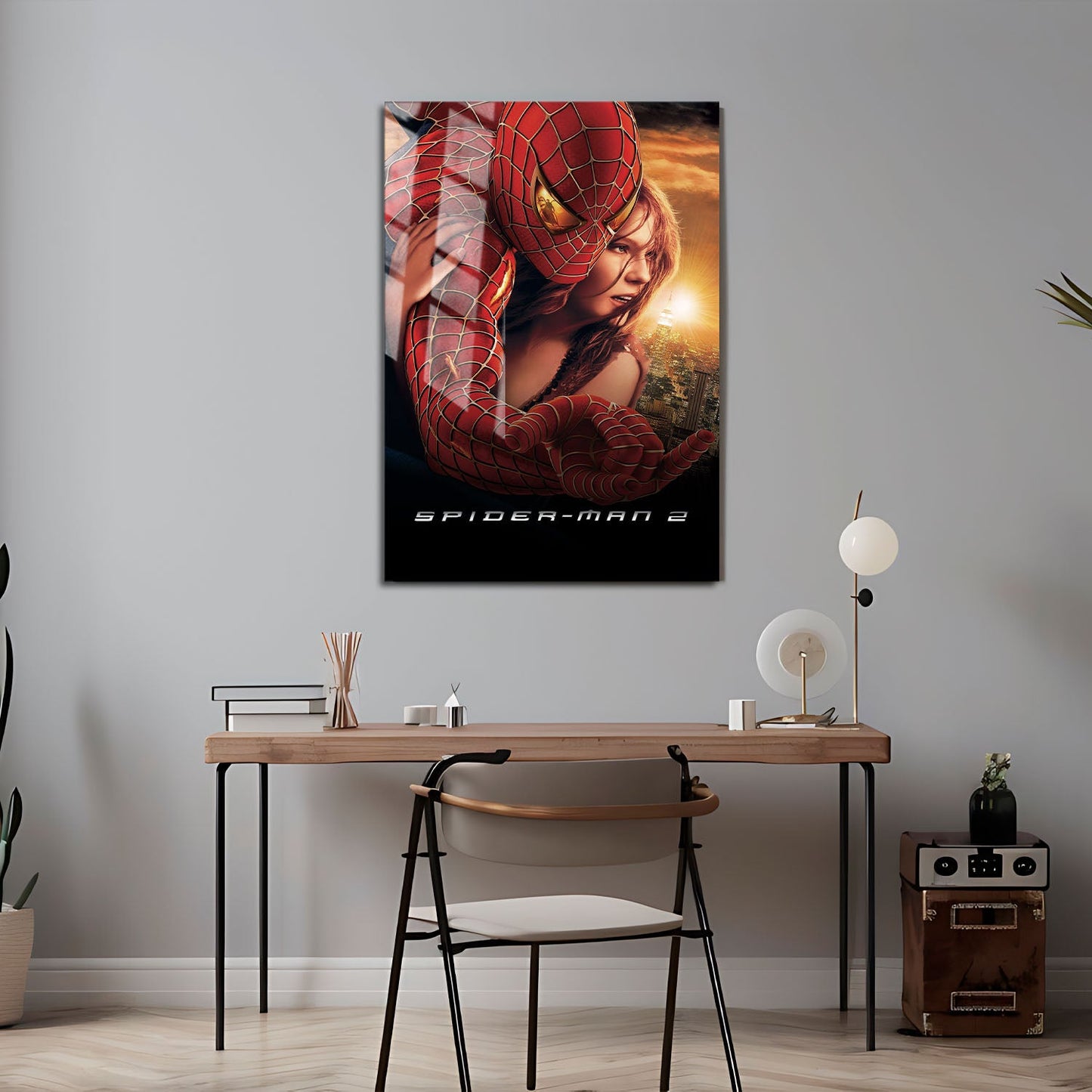 Flex Designs Metal Poster Spider-Man 2 Cinematic 24 x 36" Home Goods - Movie 2004 Movie Metal Poster