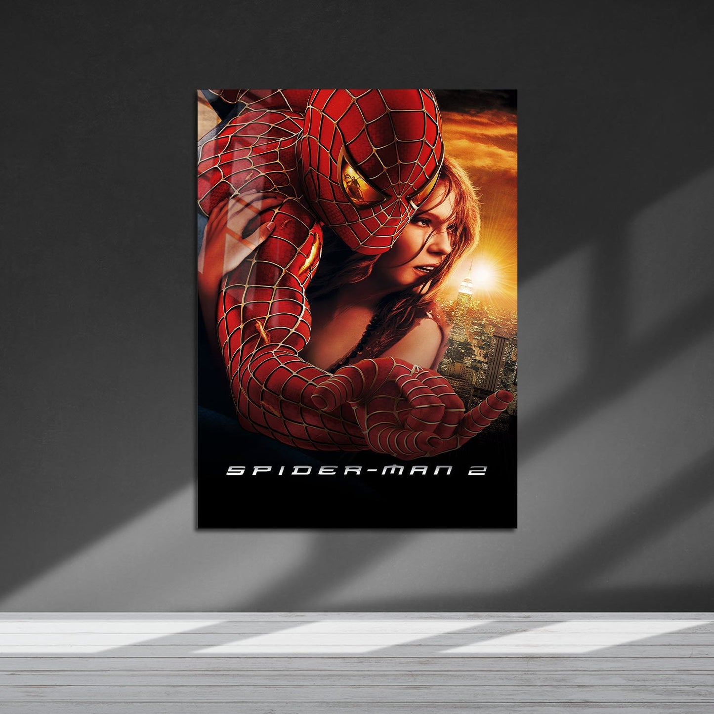 Flex Designs Metal Poster Spider-Man 2 Cinematic 5 x 7" Home Goods - Movie 2004 Movie Metal Poster