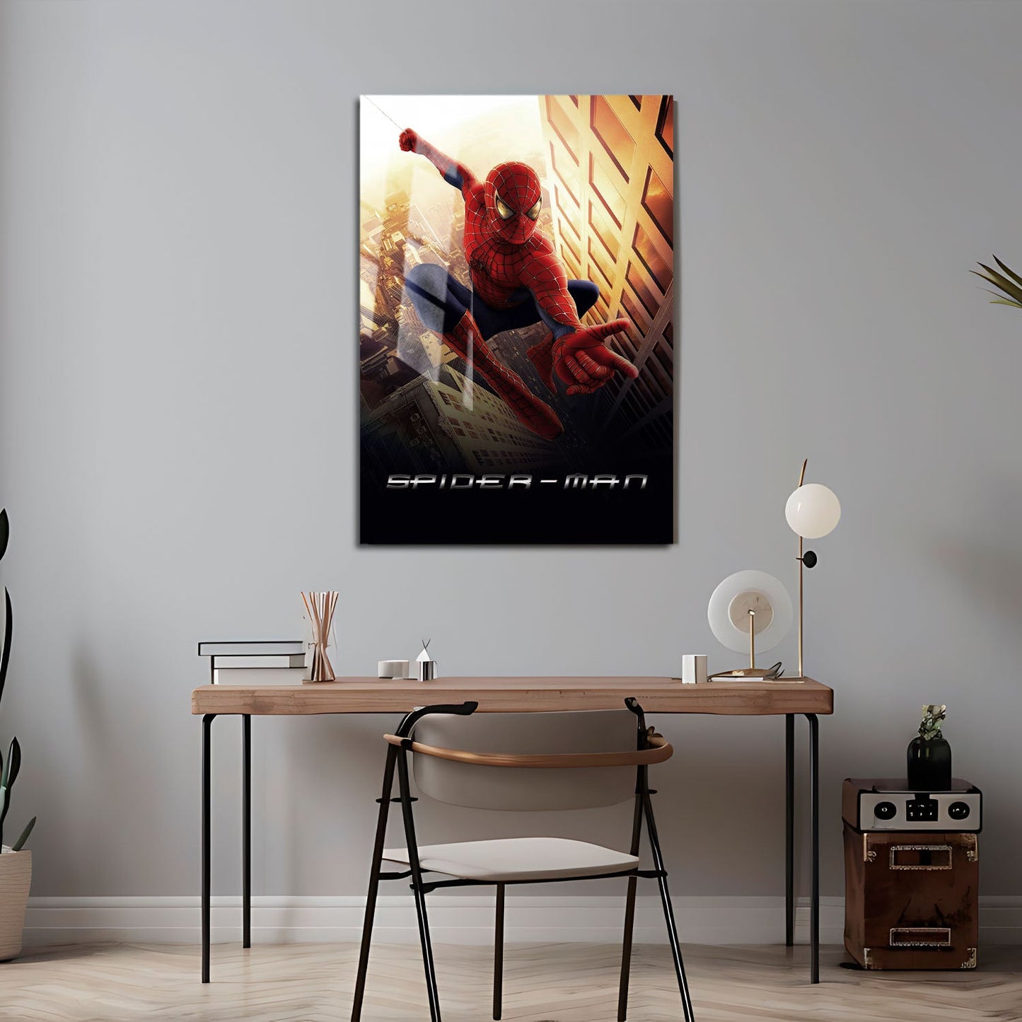 Flex Designs Metal Poster Spider-Man Cinematic 24 x 36" Home Goods - Movie 2002 Movie Metal Poster