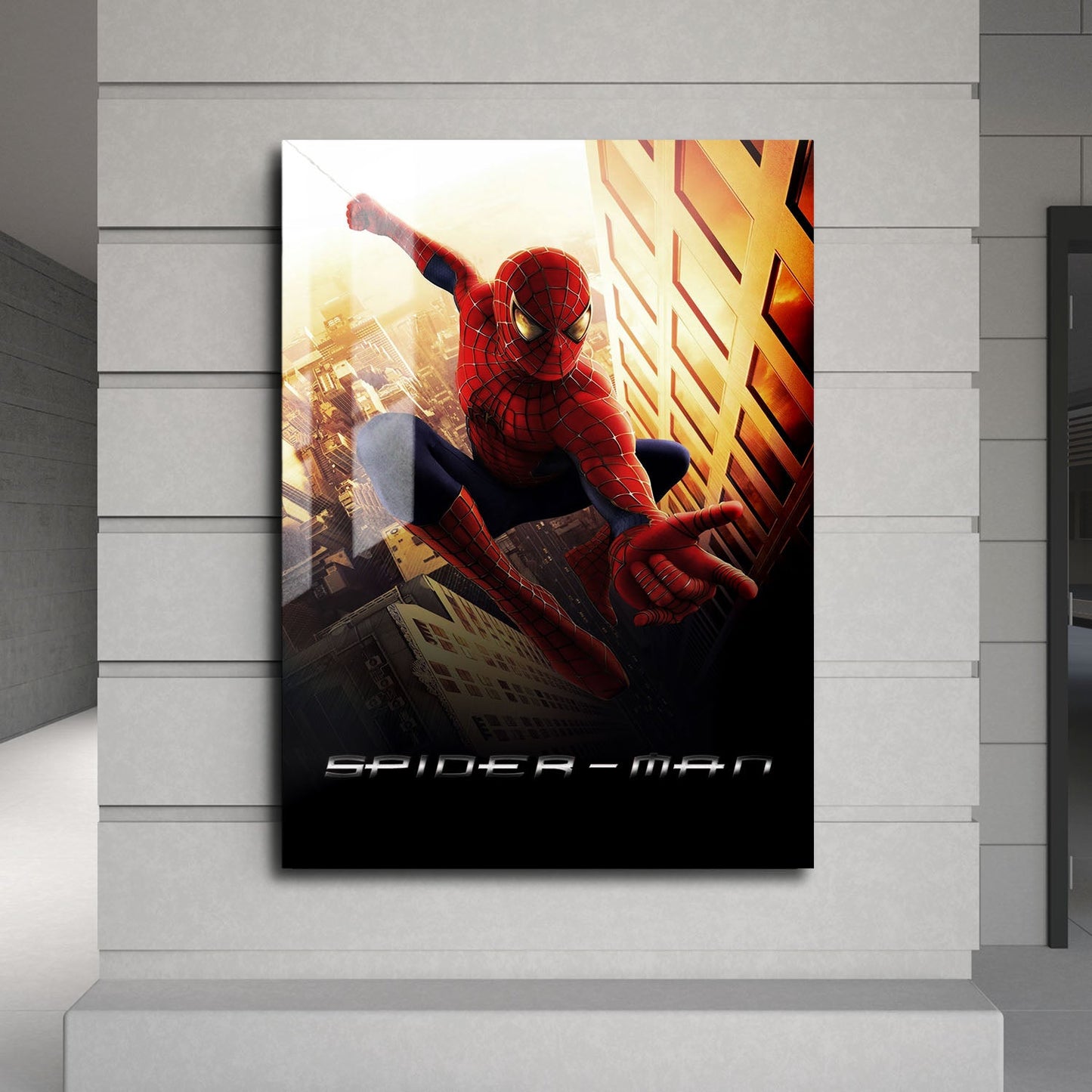 Flex Designs Metal Poster Spider-Man Cinematic 24 x 36" Home Goods - Movie 2002 Movie Metal Poster