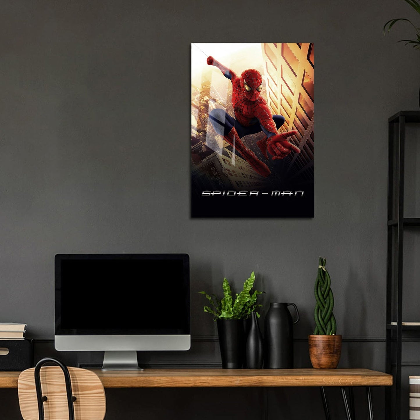 Flex Designs Metal Poster Spider-Man Cinematic 5 x 7" Home Goods - Movie 2002 Movie Metal Poster