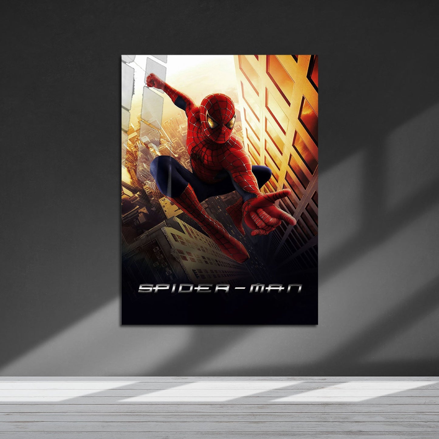 Flex Designs Metal Poster Spider-Man Cinematic 5 x 7" Home Goods - Movie 2002 Movie Metal Poster
