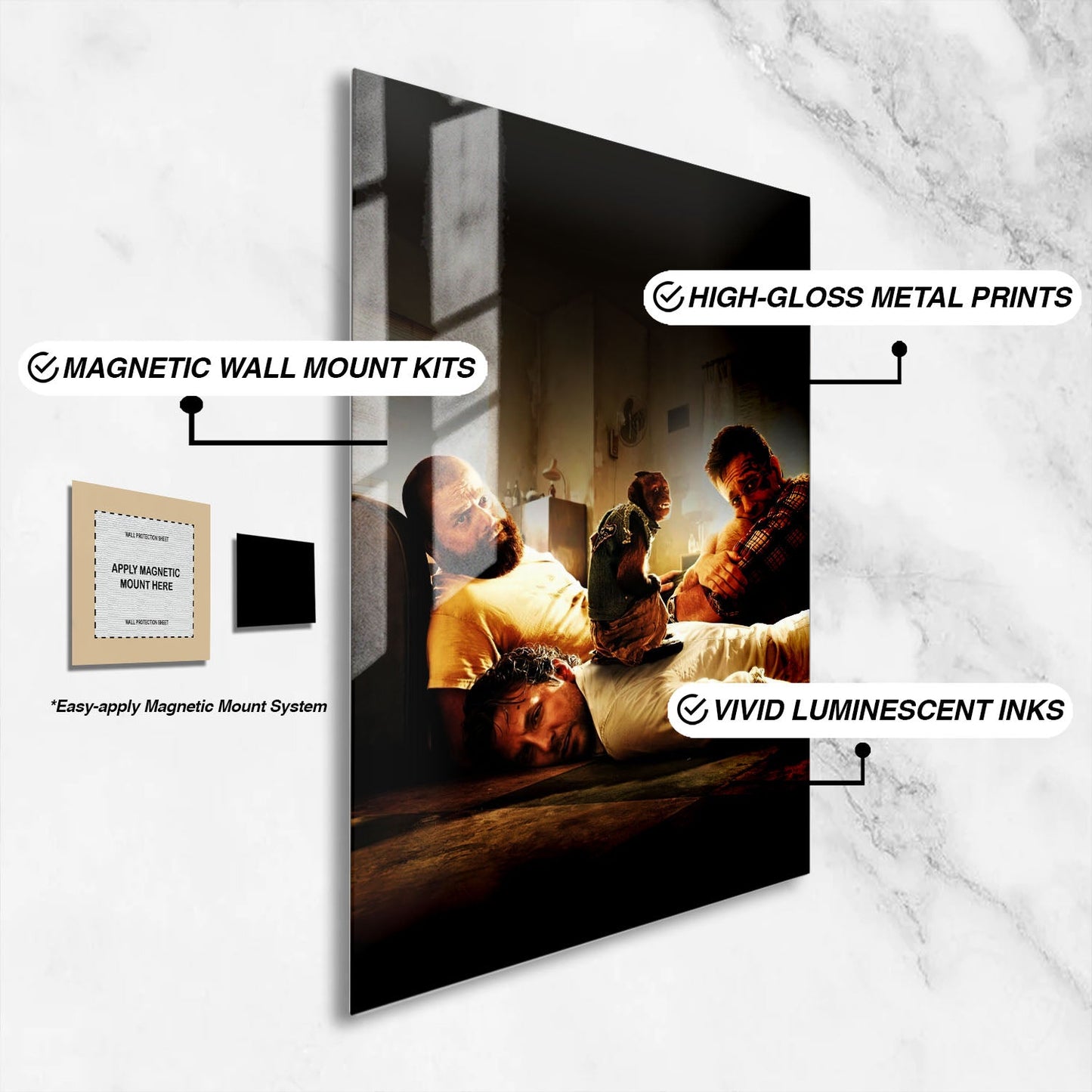 Flex Designs Metal Poster The Hangover Part II Textless 16 x 24" Home Goods - Movie 2011 Movie Metal Poster
