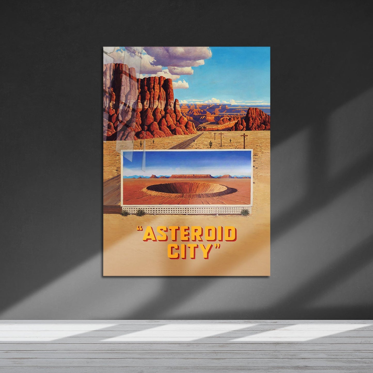 Flex Designs Metal Poster Asteroid City 5 x 7" Home Goods - Movie 2023 Movie Metal Poster