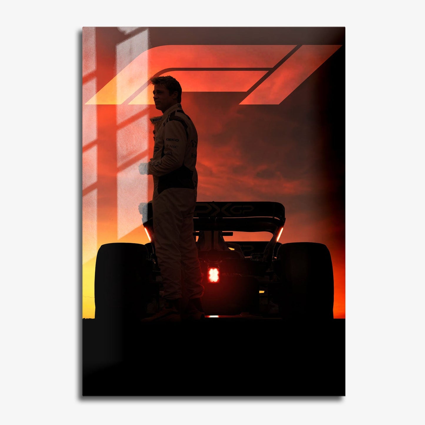 Flex Designs Metal Poster F1 The Movie Theatrical 11 x 17" Home Goods - Movie 2025 Movie Metal Poster
