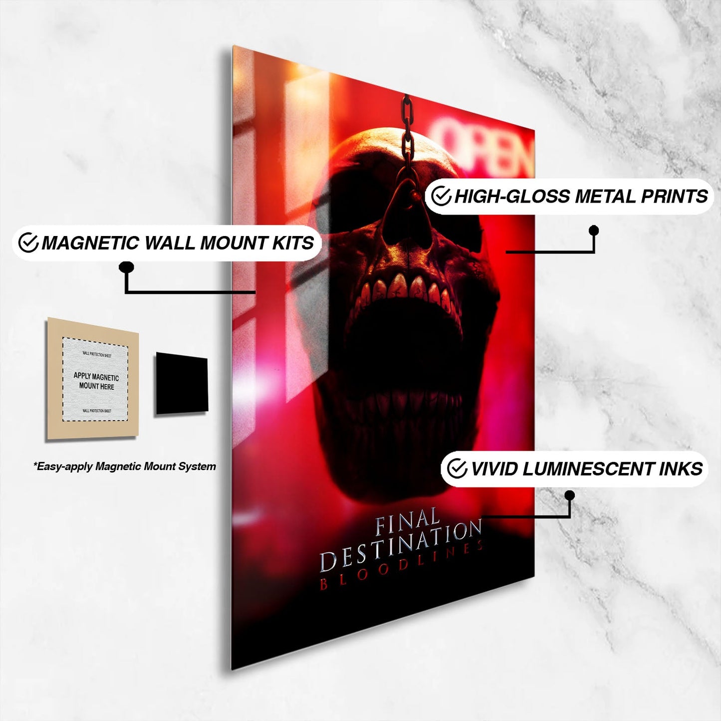 Flex Designs Metal Poster Final Destination Bloodlines 16 x 24" Home Goods - Movie 2025 Movie Metal Poster
