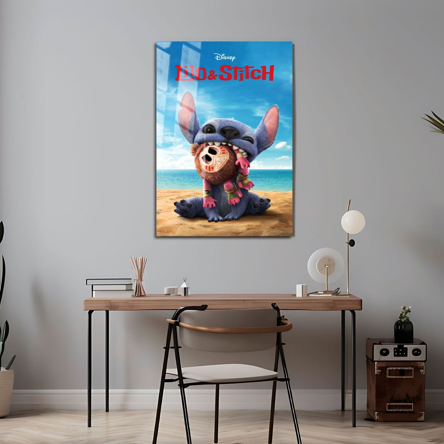 Flex Designs Metal Poster Lilo & Stitch Key Art 24 x 36" Home Goods - Movie 2025 Movie Metal Poster