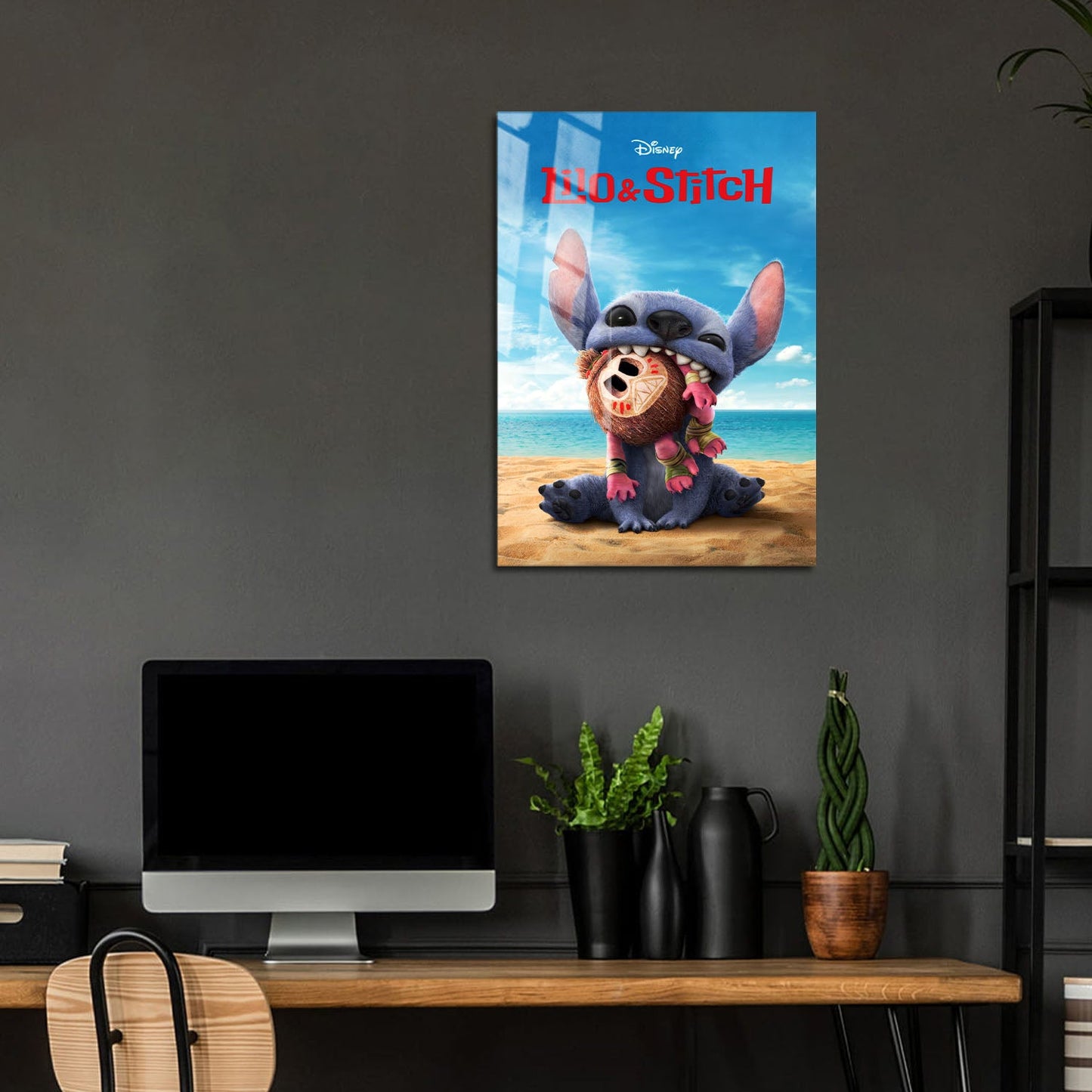 Flex Designs Metal Poster Lilo & Stitch Key Art 5 x 7" Home Goods - Movie 2025 Movie Metal Poster
