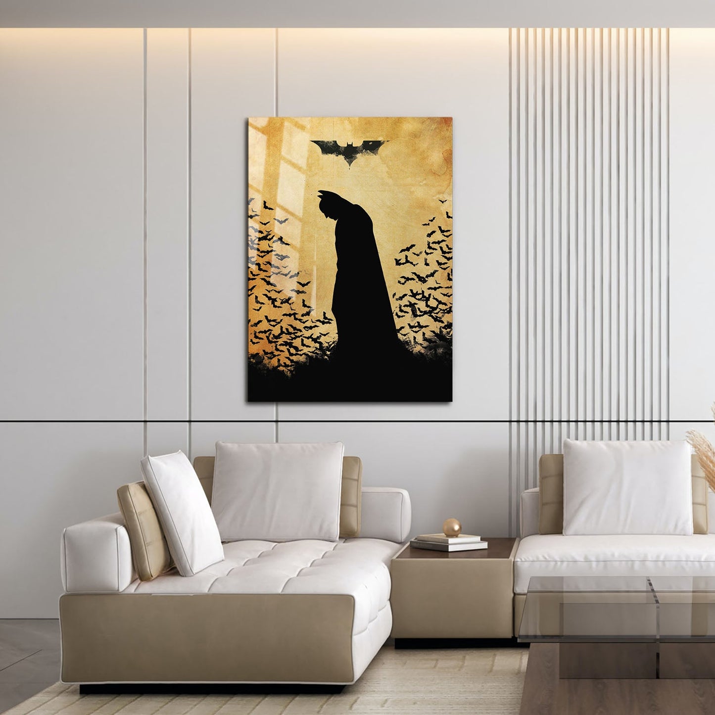 Flex Designs Metal Poster The Dark Knight Minimalist 16 x 24" Home Goods - Movie 2008 Movie Metal Poster