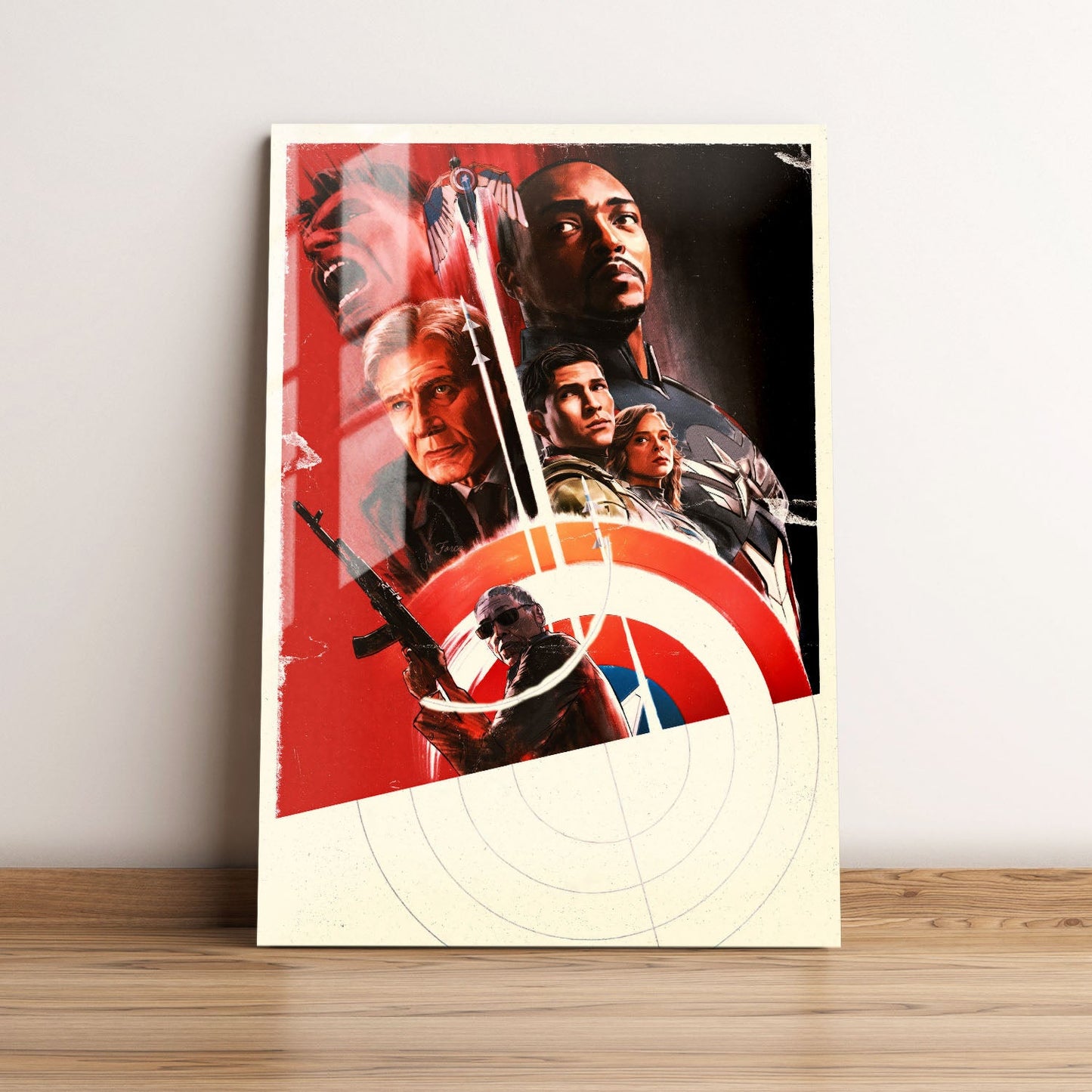 Captain America Brave New World Teaser Movie Metal Poster