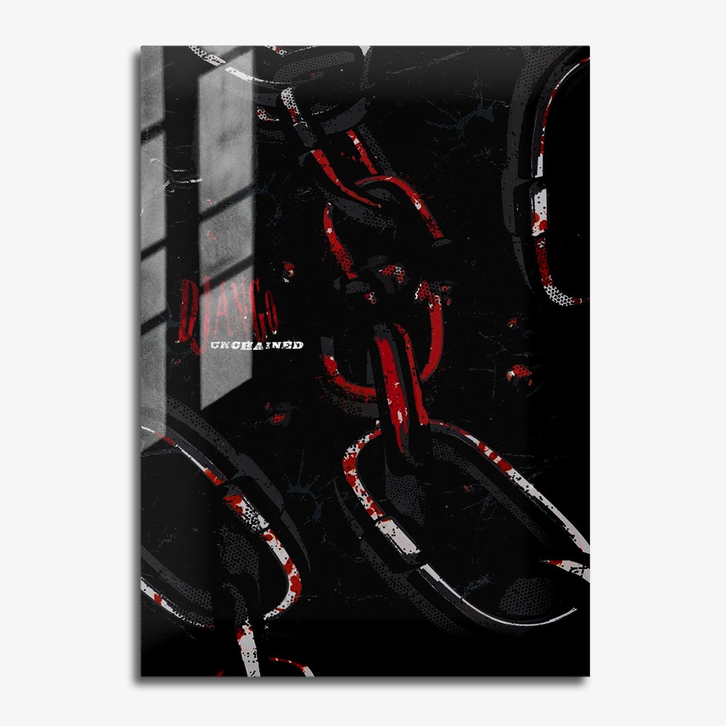 Flex Designs Metal Poster Django Unchained Minimalist 11 x 17" Home Goods - Movie 2012 Movie Metal Poster