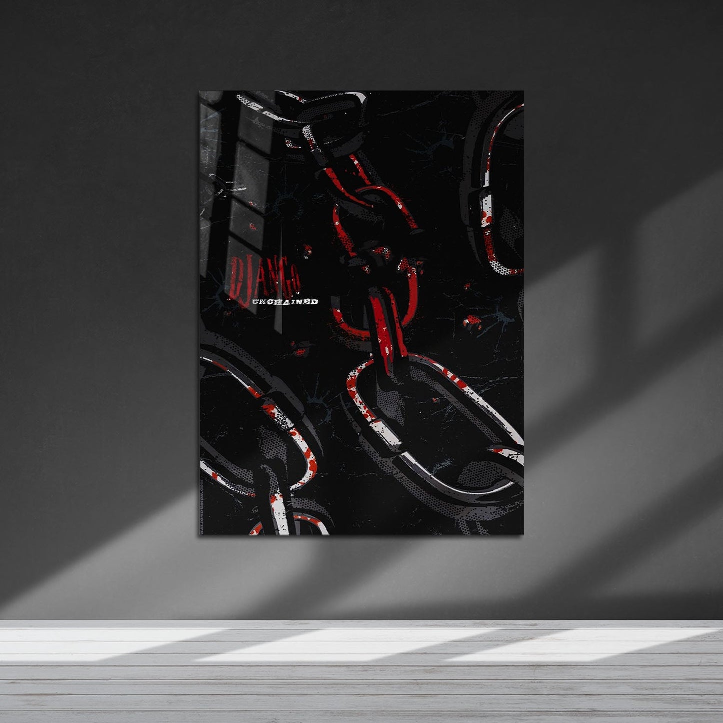 Flex Designs Metal Poster Django Unchained Minimalist 5 x 7" Home Goods - Movie 2012 Movie Metal Poster