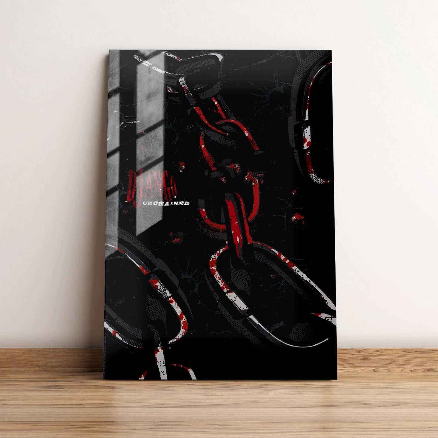 Django Unchained Minimalist Movie Metal Poster