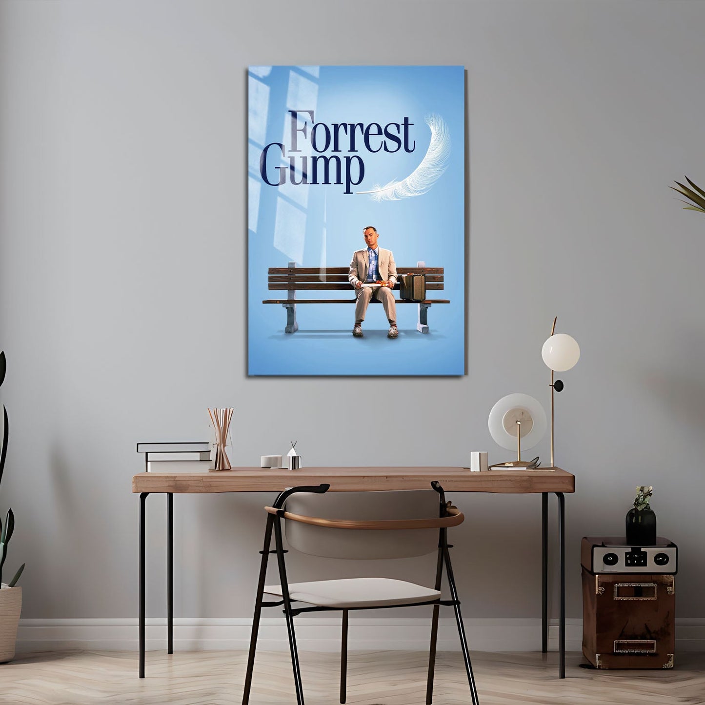 Flex Designs Metal Poster Forrest Gump 24 x 36" Home Goods - Movie 1994 Movie Metal Poster