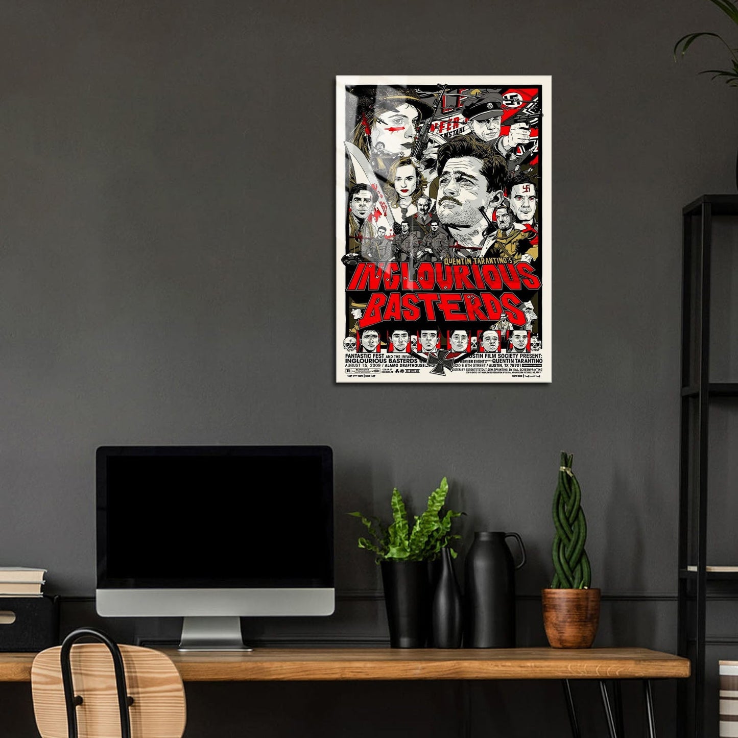 Flex Designs Metal Poster Inglourious Basterds War 5 x 7" Home Goods - Movie 2009 Movie Metal Poster