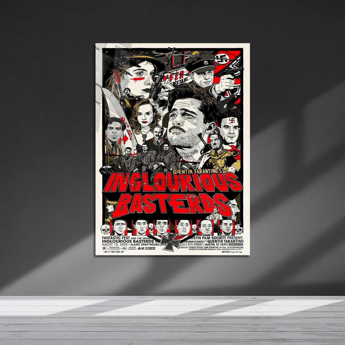 Flex Designs Metal Poster Inglourious Basterds War 5 x 7" Home Goods - Movie 2009 Movie Metal Poster