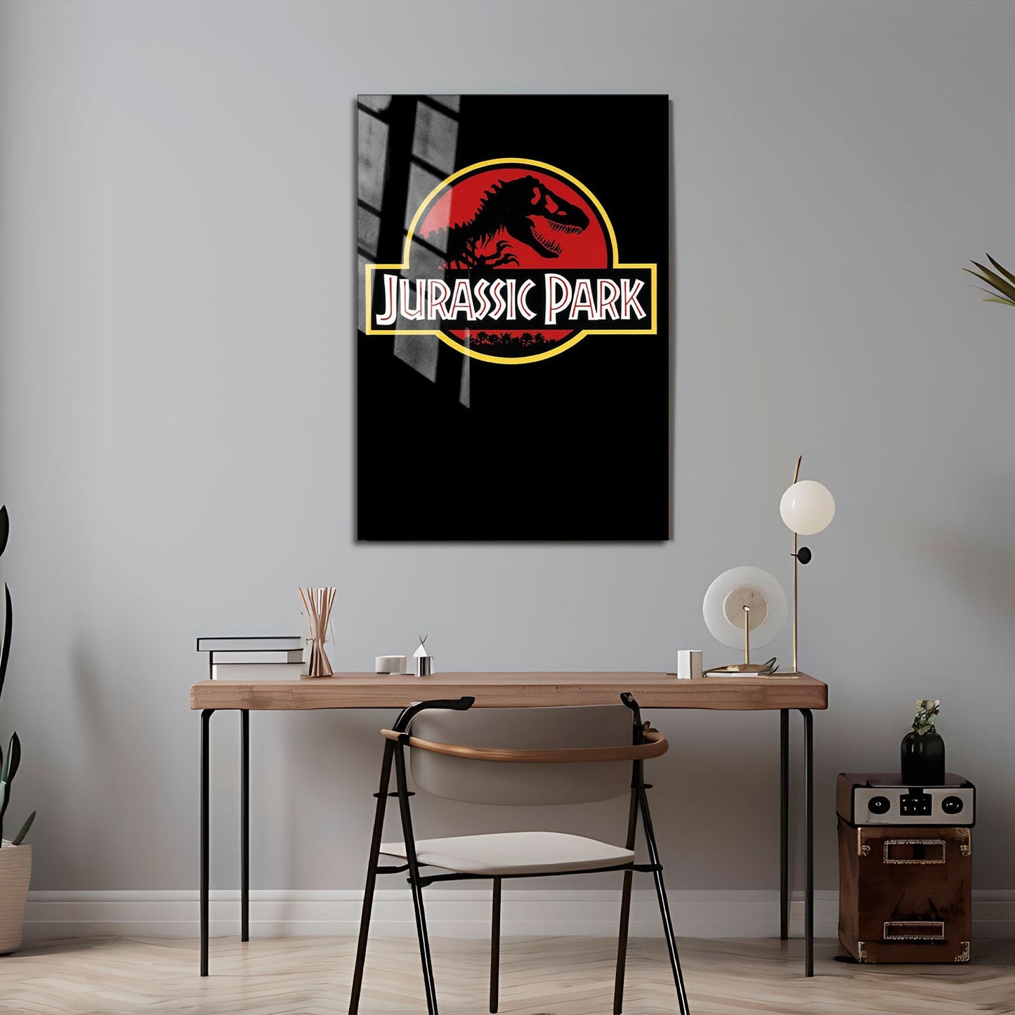 Flex Designs Metal Poster Jurassic Park Original 24 x 36" Home Goods - Movie 1993 Movie Metal Poster