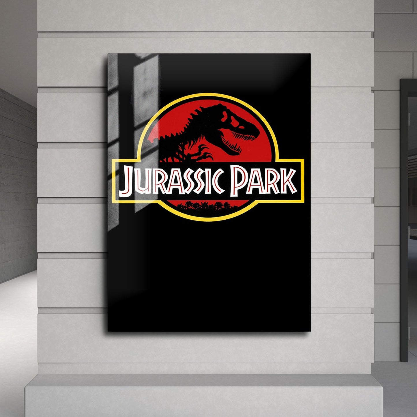 Flex Designs Metal Poster Jurassic Park Original 24 x 36" Home Goods - Movie 1993 Movie Metal Poster