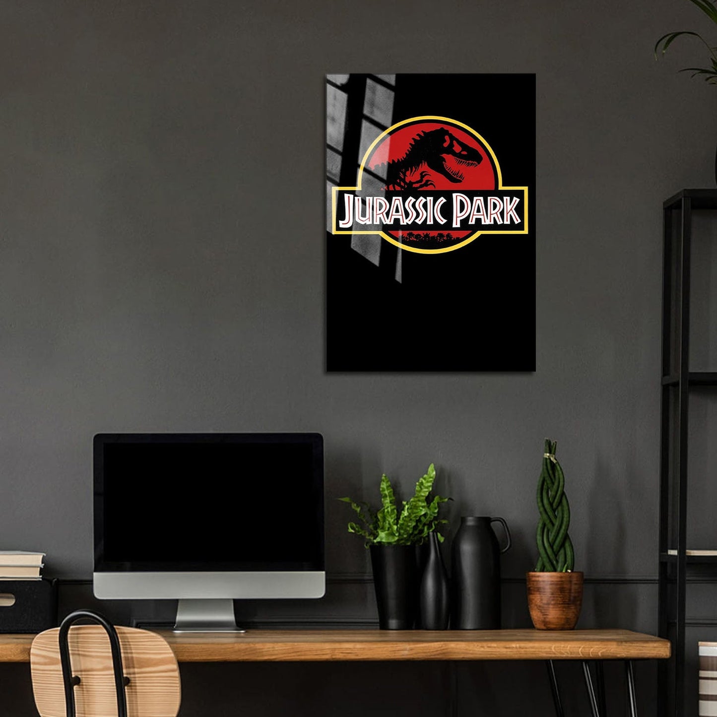 Flex Designs Metal Poster Jurassic Park Original 5 x 7" Home Goods - Movie 1993 Movie Metal Poster