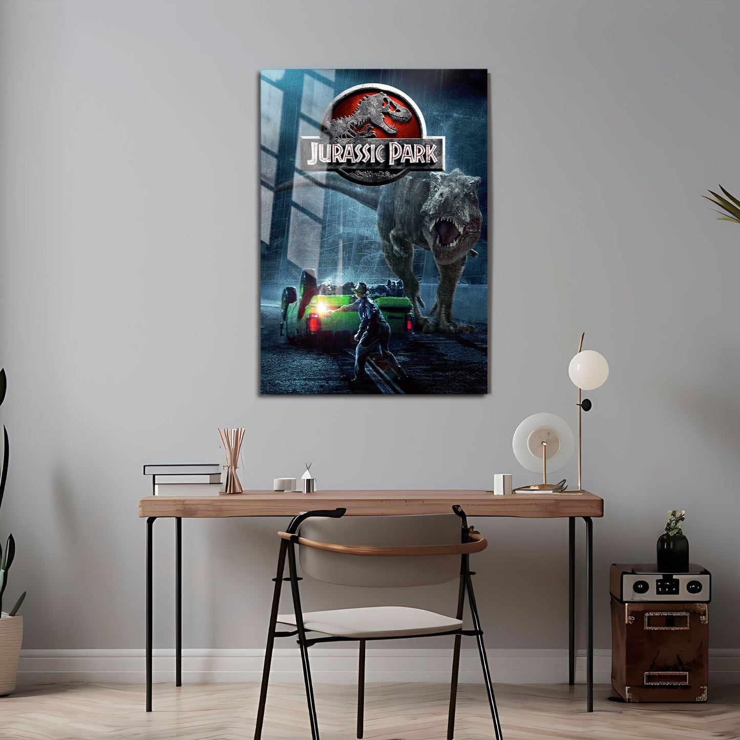 Flex Designs Metal Poster Jurassic Park Adventure 24 x 36" Home Goods - Movie 1993 Movie Metal Poster