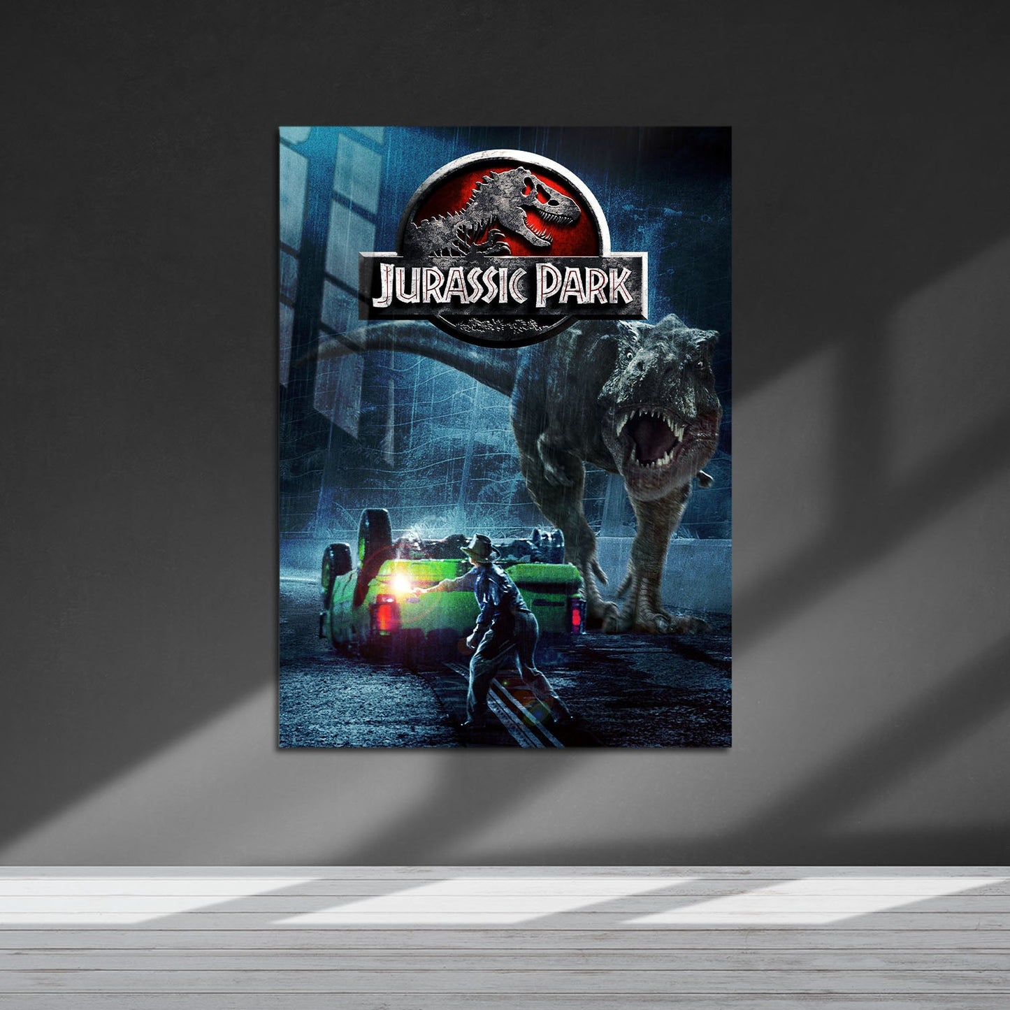 Flex Designs Metal Poster Jurassic Park Adventure 5 x 7" Home Goods - Movie 1993 Movie Metal Poster