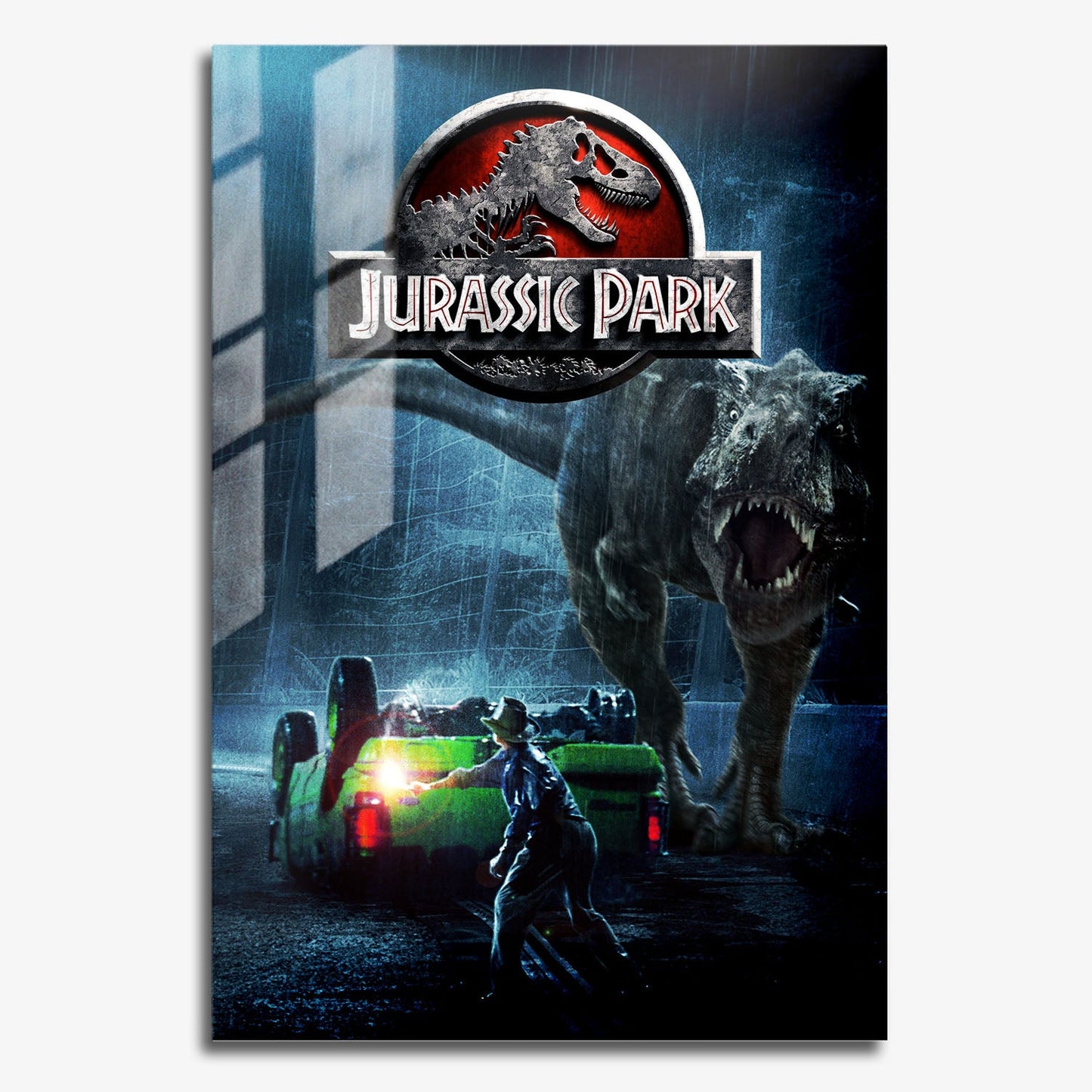 Flex Designs Metal Poster Jurassic Park Adventure 11 x 17" Home Goods - Movie 1993 Movie Metal Poster
