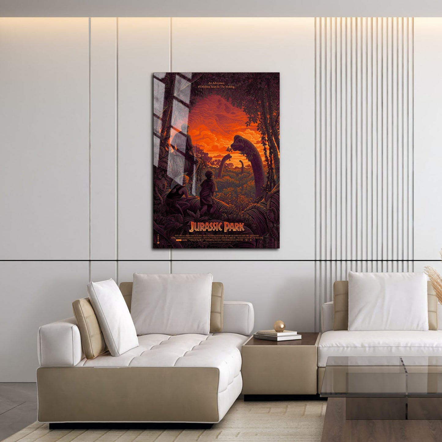Flex Designs Metal Poster Jurassic Park Cartoonified 16 x 24" Home Goods - Movie 1993 Movie Metal Poster