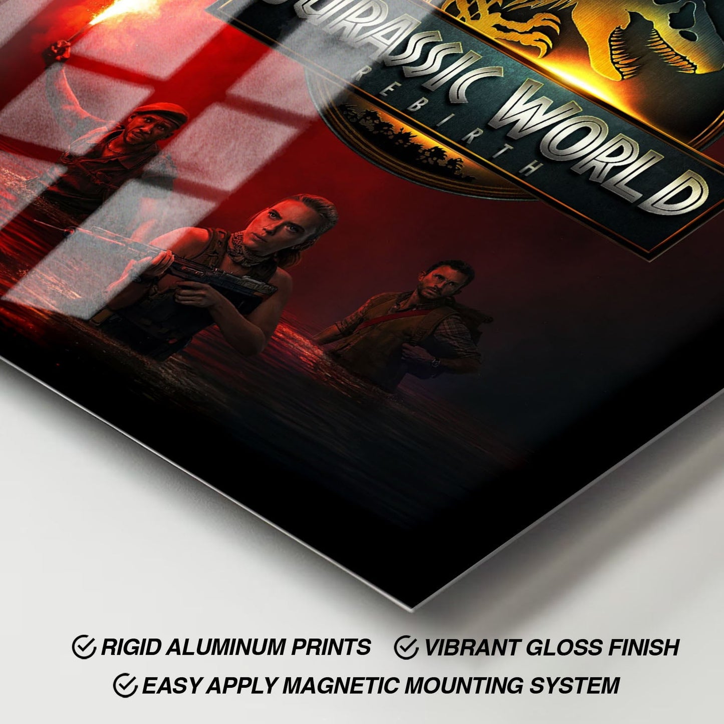 Flex Designs Metal Poster Jurassic World Rebirth Cinematic 11 x 17" Home Goods - Movie 2015 Movie Metal Poster