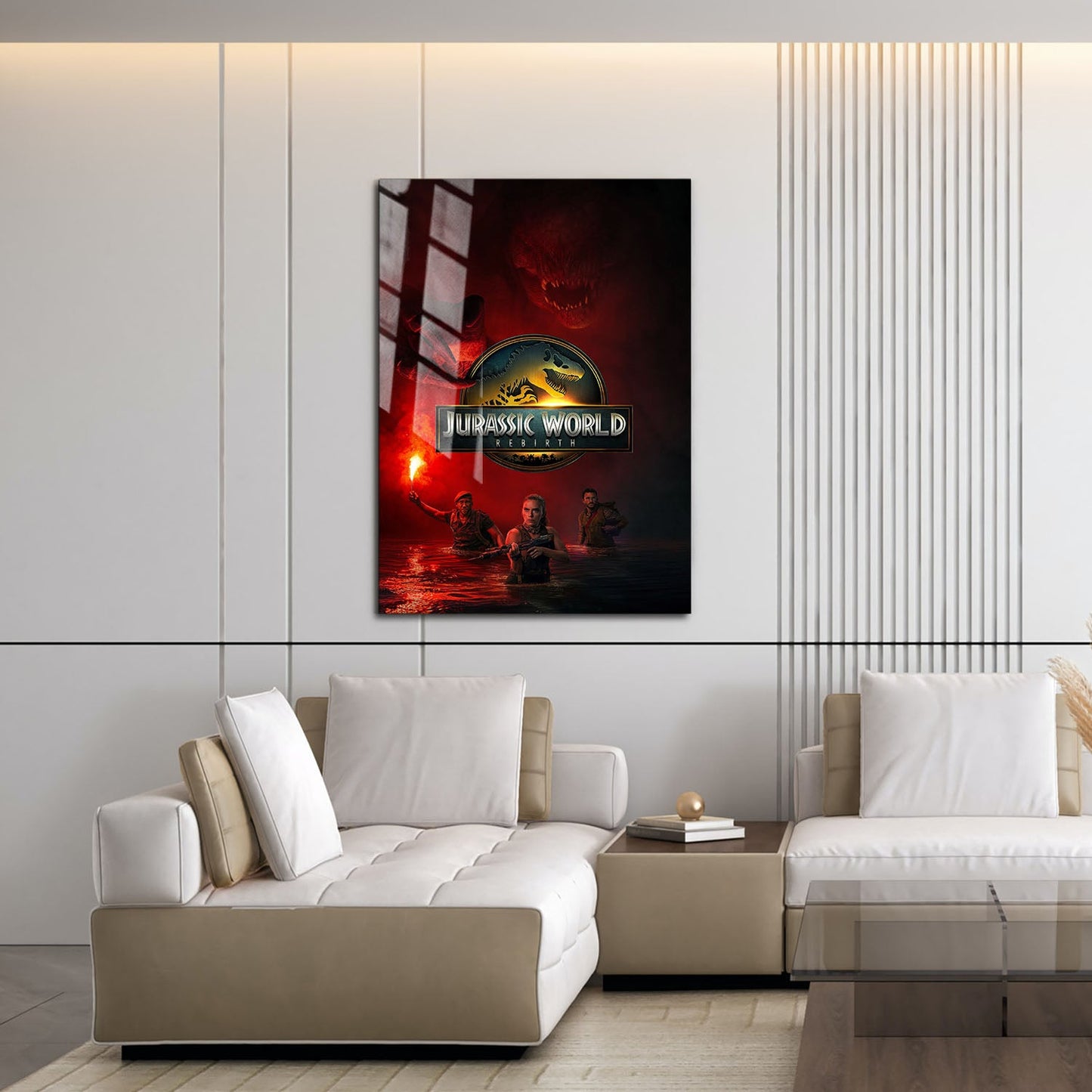 Flex Designs Metal Poster Jurassic World Rebirth Cinematic 16 x 24" Home Goods - Movie 2015 Movie Metal Poster