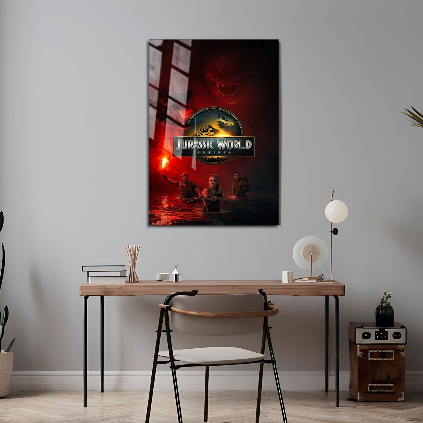 Flex Designs Metal Poster Jurassic World Rebirth Cinematic 24 x 36" Home Goods - Movie 2015 Movie Metal Poster