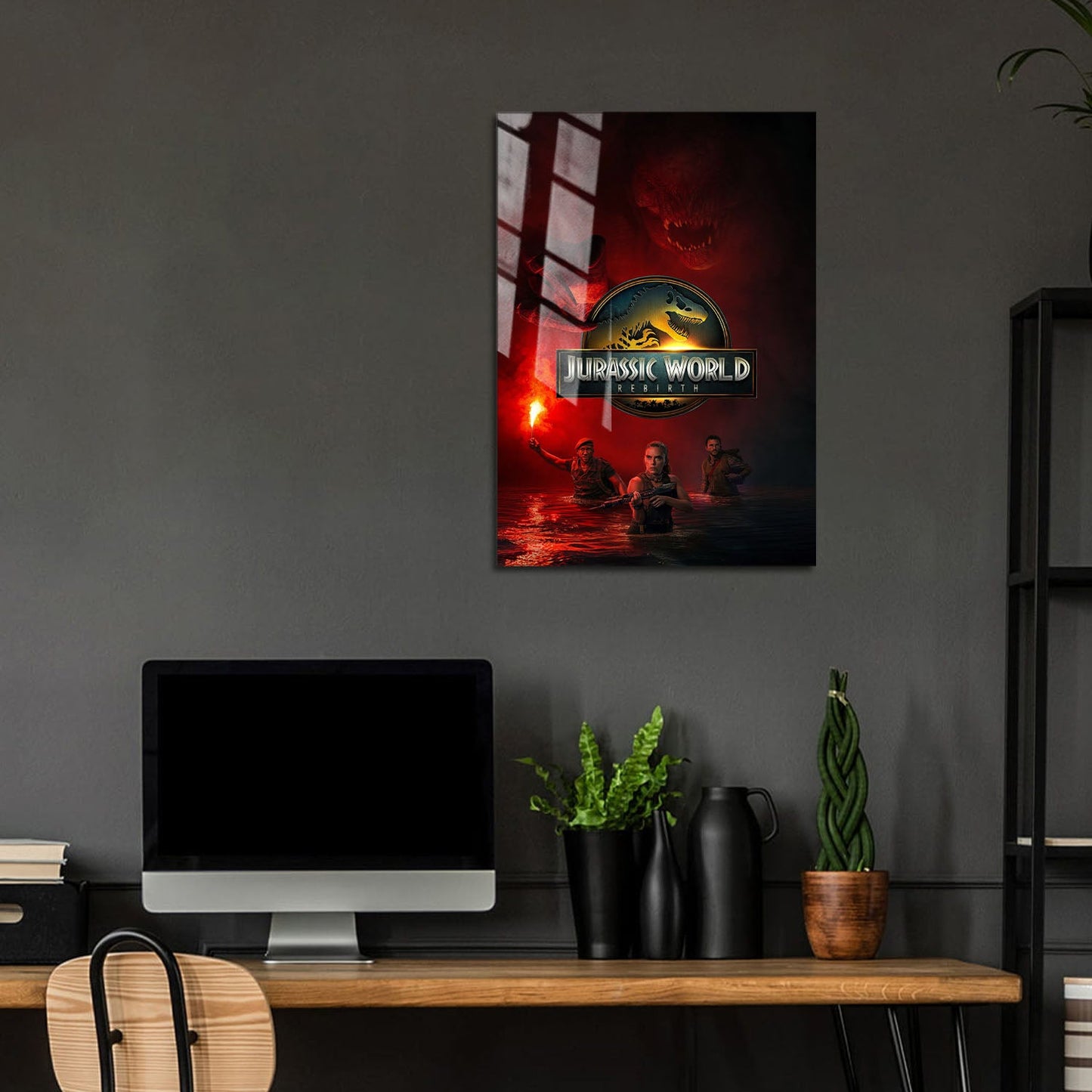 Flex Designs Metal Poster Jurassic World Rebirth Cinematic 5 x 7" Home Goods - Movie 2015 Movie Metal Poster