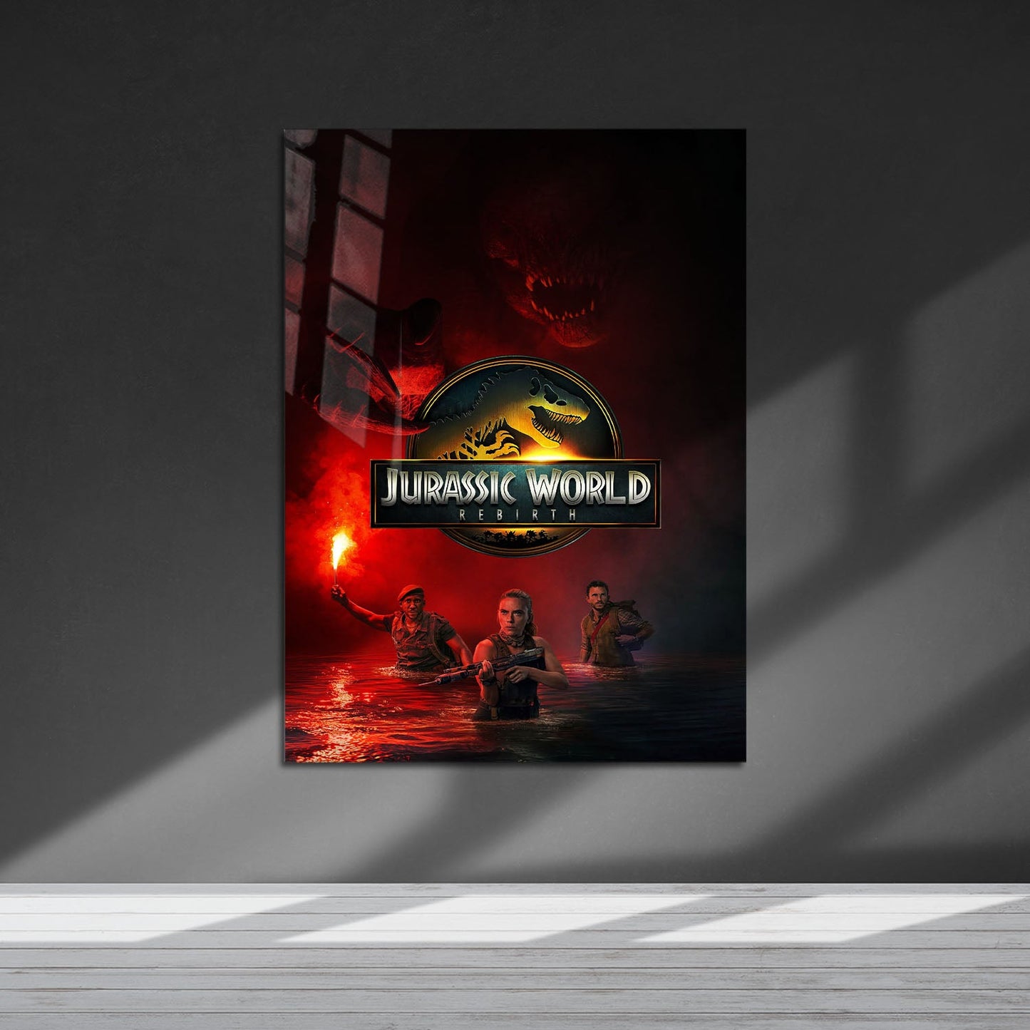 Flex Designs Metal Poster Jurassic World Rebirth Cinematic 5 x 7" Home Goods - Movie 2015 Movie Metal Poster
