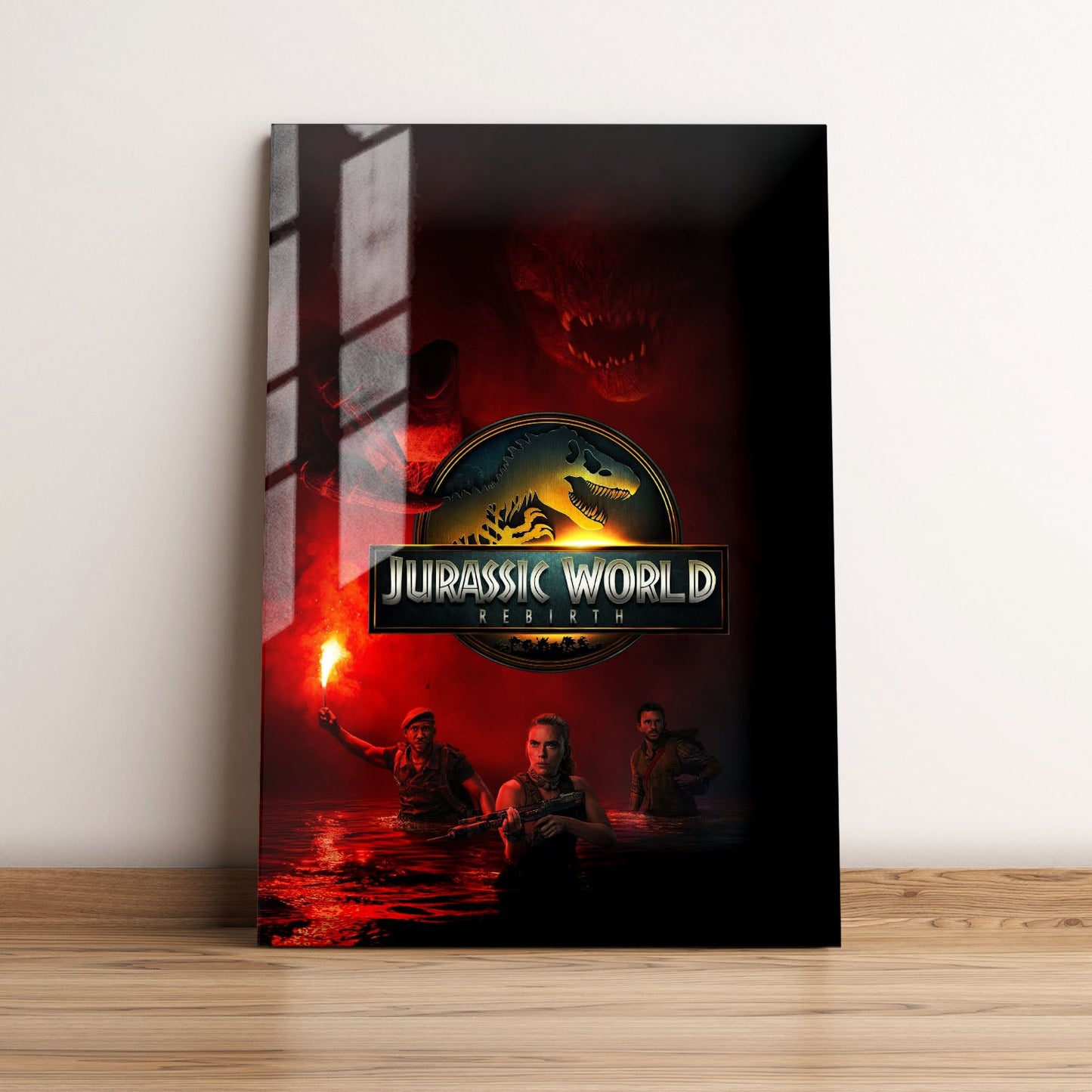 Jurassic World Rebirth Cinematic Movie Metal Poster