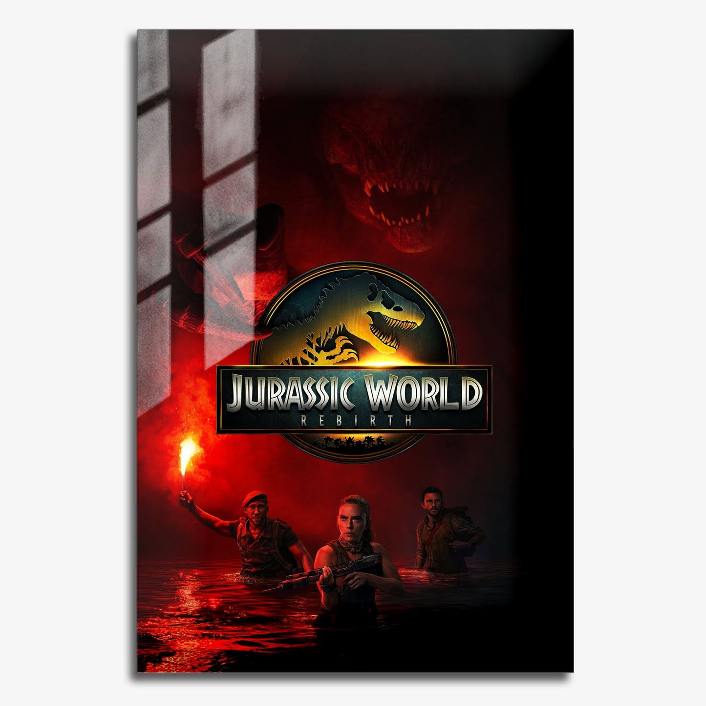 Flex Designs Metal Poster Jurassic World Rebirth Cinematic 11 x 17" Home Goods - Movie 2015 Movie Metal Poster