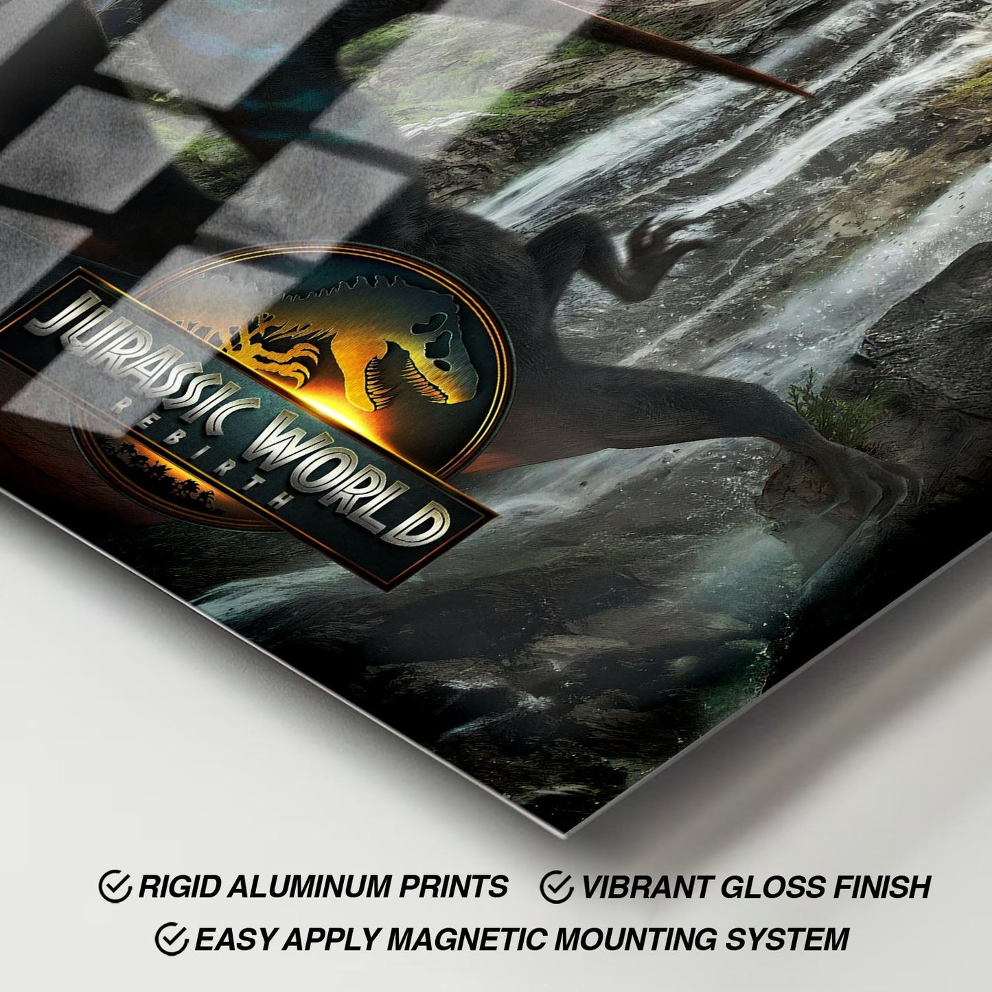 Flex Designs Metal Poster Jurassic World Rebirth Theatrical 11 x 17" Home Goods - Movie 2015 Movie Metal Poster