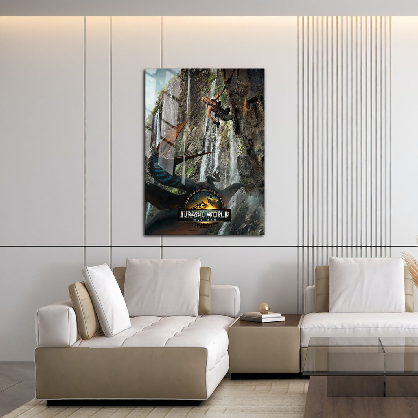 Flex Designs Metal Poster Jurassic World Rebirth Theatrical 16 x 24" Home Goods - Movie 2015 Movie Metal Poster