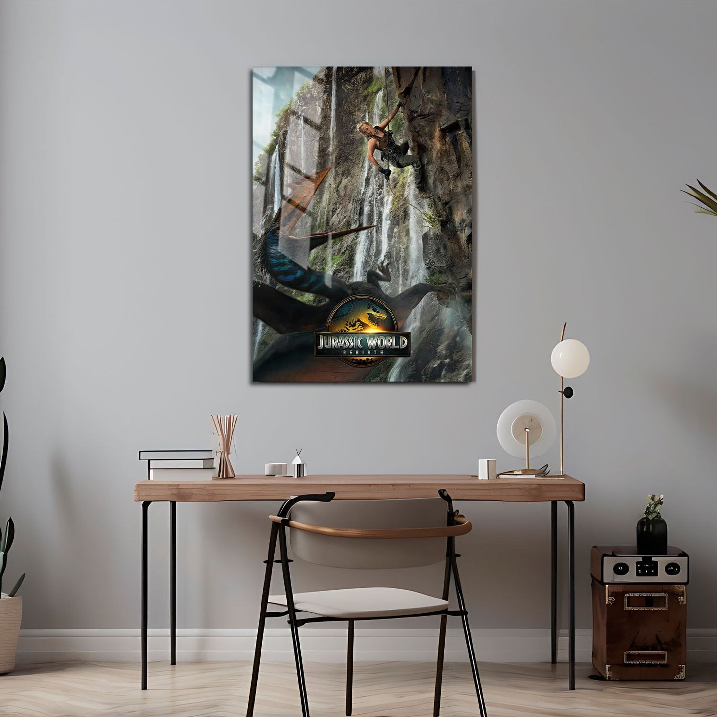 Flex Designs Metal Poster Jurassic World Rebirth Theatrical 24 x 36" Home Goods - Movie 2015 Movie Metal Poster