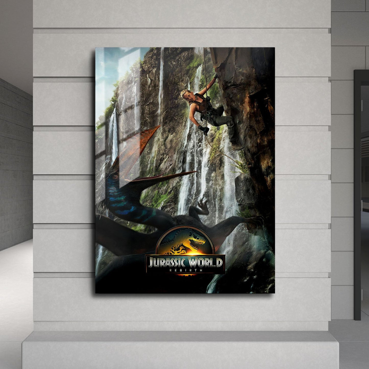 Flex Designs Metal Poster Jurassic World Rebirth Theatrical 24 x 36" Home Goods - Movie 2015 Movie Metal Poster