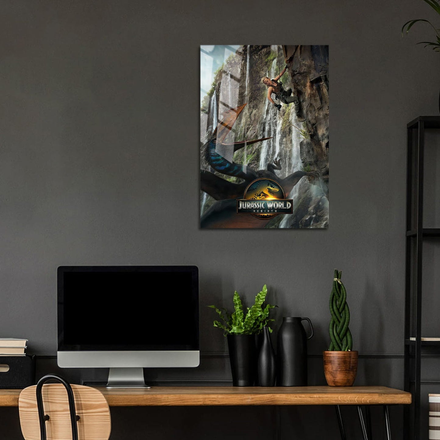 Flex Designs Metal Poster Jurassic World Rebirth Theatrical 5 x 7" Home Goods - Movie 2015 Movie Metal Poster