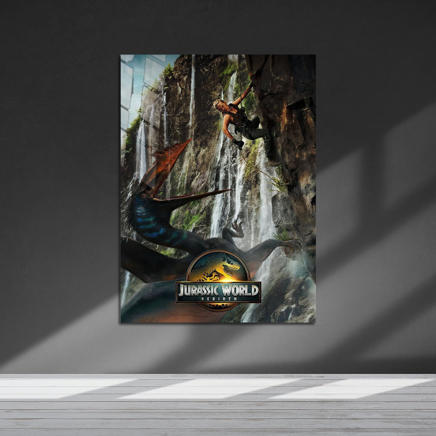 Flex Designs Metal Poster Jurassic World Rebirth Theatrical 5 x 7" Home Goods - Movie 2015 Movie Metal Poster