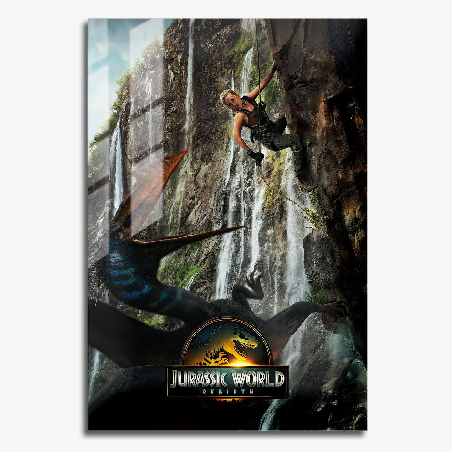 Flex Designs Metal Poster Jurassic World Rebirth Theatrical 11 x 17" Home Goods - Movie 2015 Movie Metal Poster