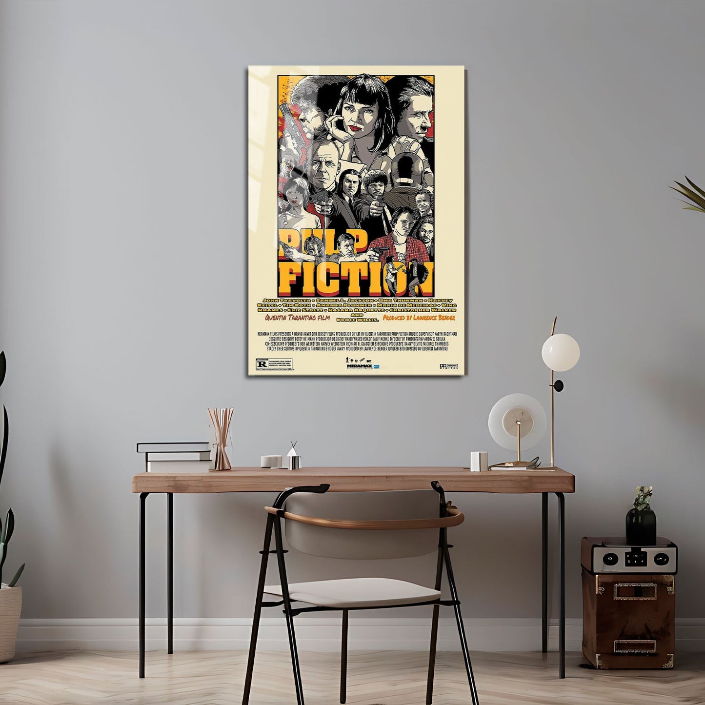 Flex Designs Metal Poster Pulp Fiction Final 24 x 36" Home Goods - Movie 1994 Movie Metal Poster