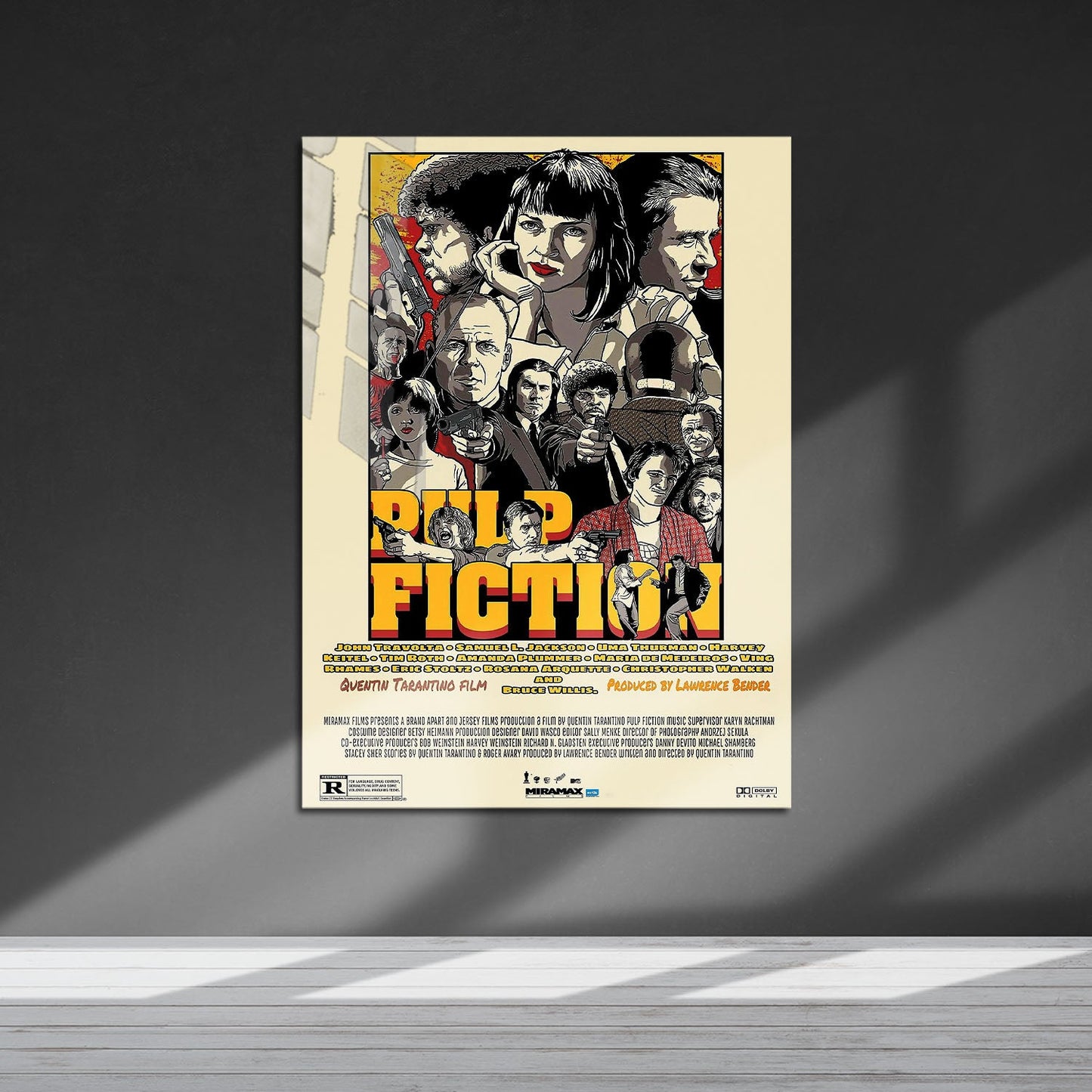 Flex Designs Metal Poster Pulp Fiction Final 5 x 7" Home Goods - Movie 1994 Movie Metal Poster