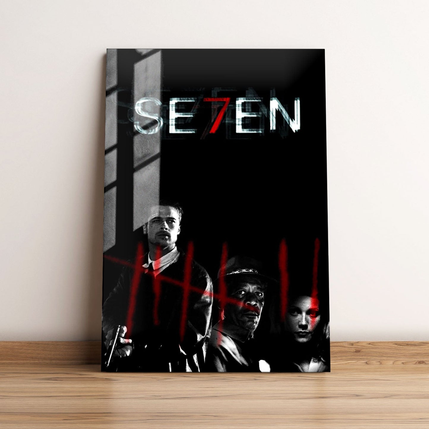 Seven Horror Movie Metal Poster