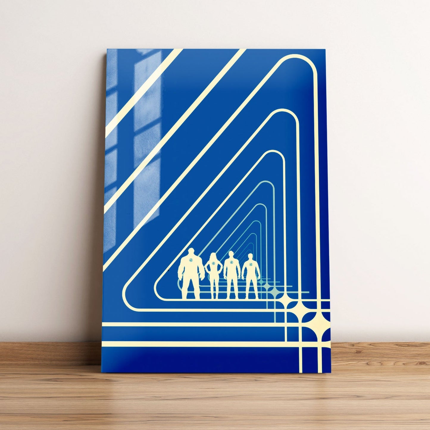 The Fantastic Four First Steps Minimalist Movie Metal Poster