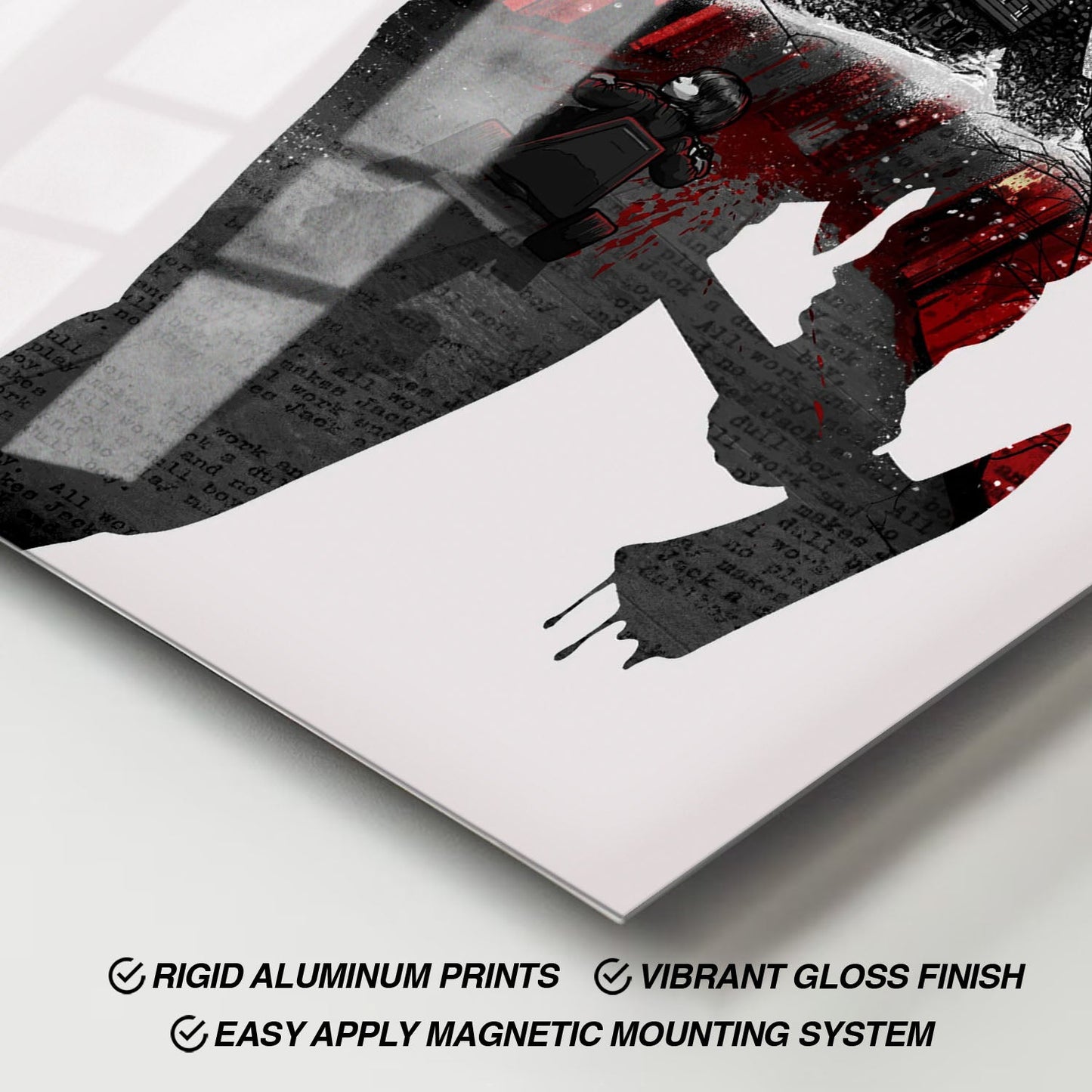 Flex Designs Metal Poster The Shining Teaser 11 x 17" Home Goods - Movie 1980 Movie Metal Poster