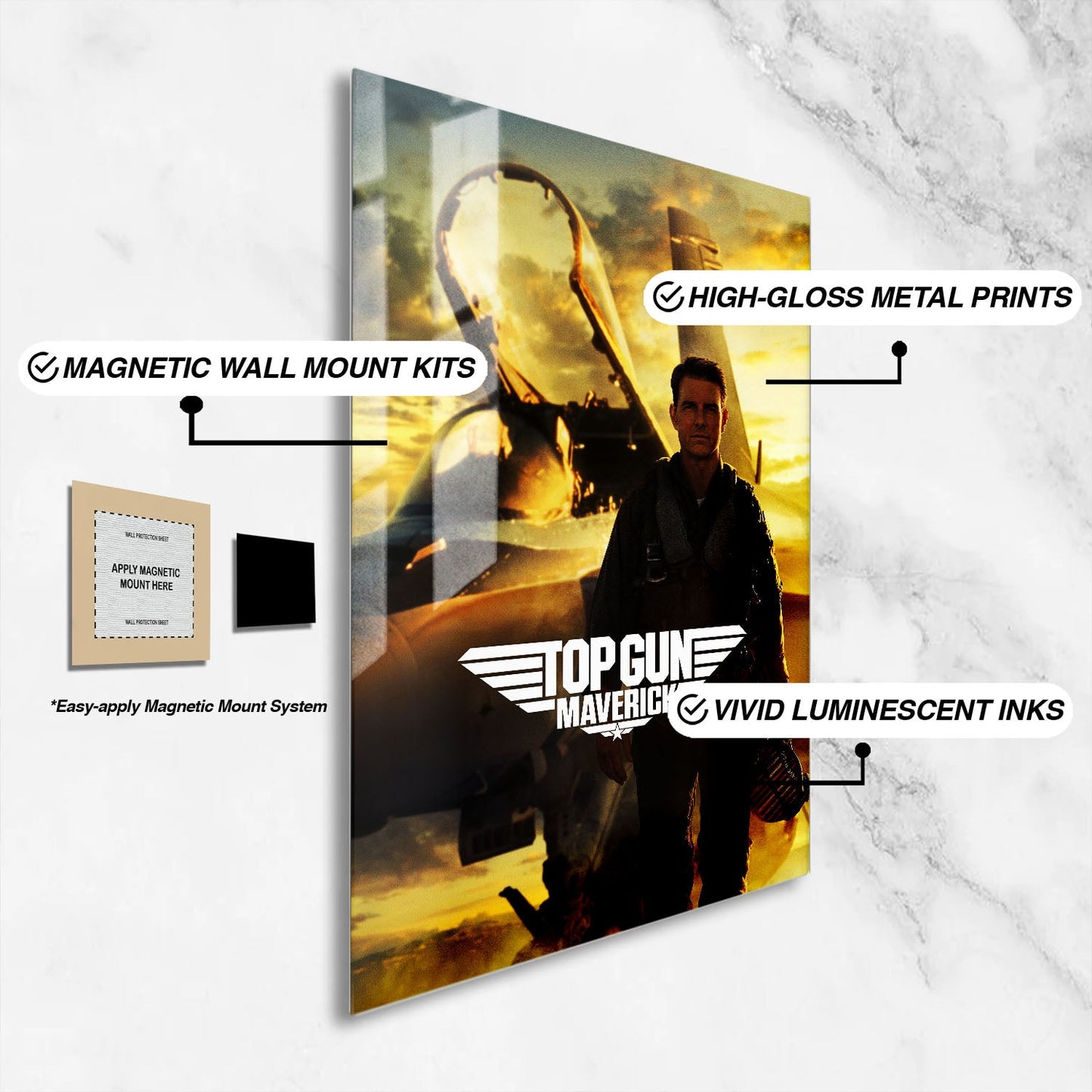 Flex Designs Metal Poster Top Gun Maverick Final 16 x 24" Home Goods - Movie 2022 Movie Metal Poster