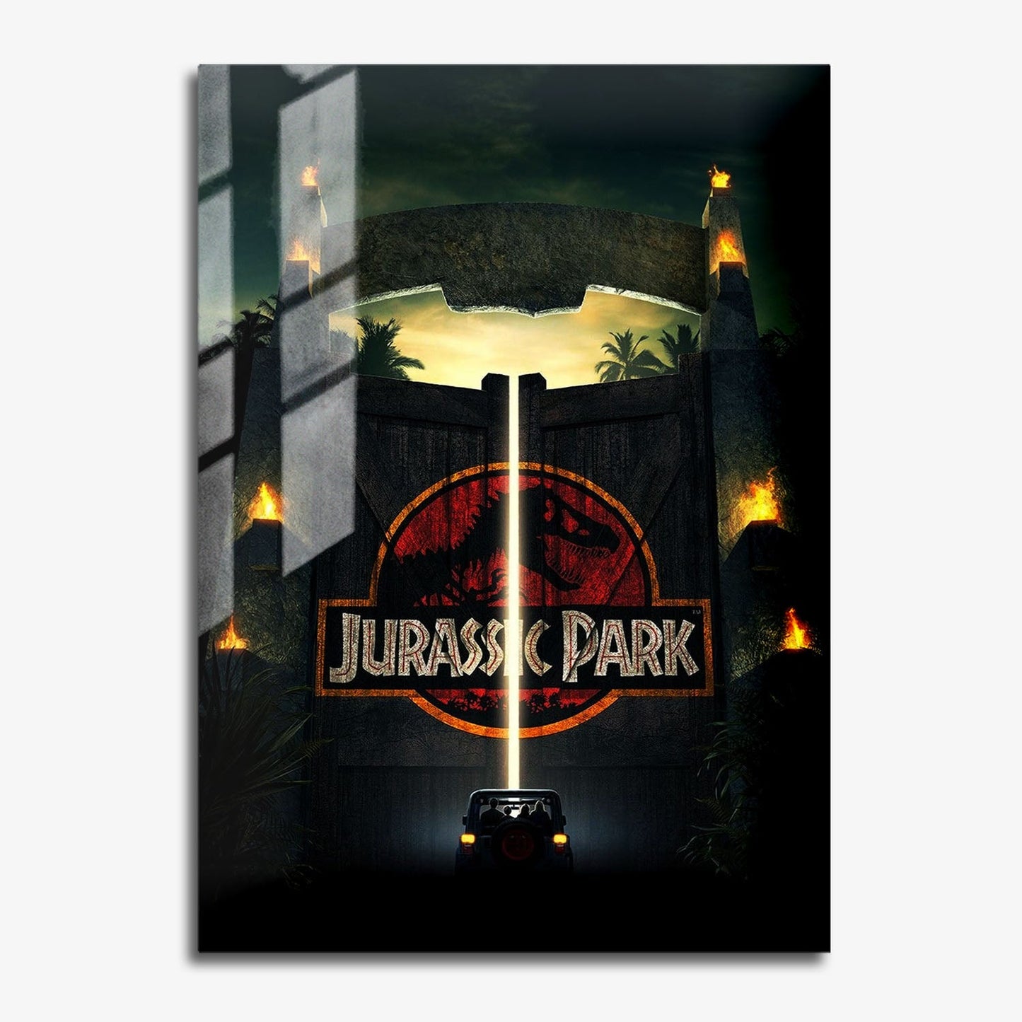 Flex Designs Metal Poster Welcome to Jurassic Park 11 x 17" Home Goods - Movie 1993 Movie Metal Poster